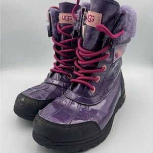 UGG Kids Shiny Purple Boots